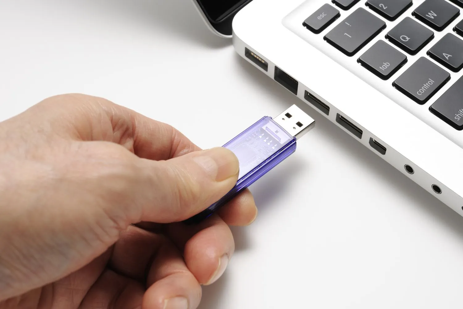 Background image of a USB stick